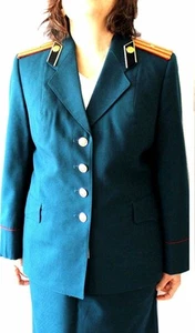 UNIFORME DE DESFILE FEMENINO MAYOR SOVIÉTICO - URSS MILITARES TROPAS QUÍMICAS - ORIGINAL - Imagen 1 de 6