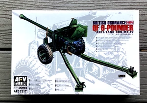 AFV CLUB 1/35 WW II BRITISH ORDNANCE QF 6-POUNDER ANTI-TANK GUN MKIV # 35217 F/S - Picture 1 of 22