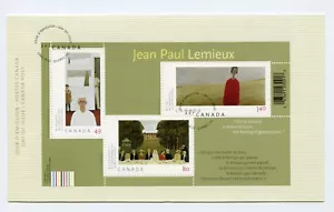 Hoja Souv 2004 73-3 Art Canada Lemieux FDC #2068 - Imagen 1 de 1