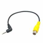 2.5mm Stereo Jack Plug To RCA Female Adapter For GPS AV-in Converter Video Cable