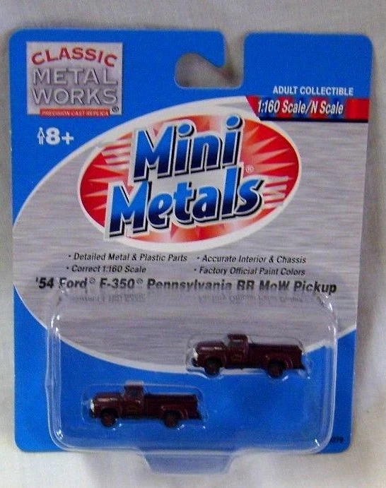 CLASSIC METAL WORKS 50281 54 FORD F-350 NUEVA YORK CENTRAL RR CAMIONETA CORTACÉSPED Foto 1 de 1