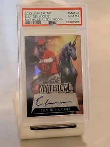 2023 Leaf Exotic Mythical Elly De La Cruz 1/1 RC Unicorn Prismatic PSA 10 GEM - Picture 1 of 2
