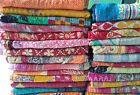 Vintage Kantha Quilt Reversible Indian Throw Handmade Blanket  Lot Of 20 Pcs