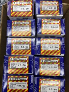 10 Boxes ZYP Screws 4mm x 60mm Pozi Countersunk Plusdriv - 1000 wood screws - Picture 1 of 24