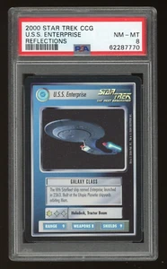Star Trek CCG U.S.S. Enterprise Foil PSA 8 Super Rare SR Reflections Foil 770 - Picture 1 of 2