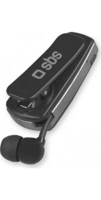 Sbs Auricolare Bluetooth Smartphone Microfono Tasto Risposta Nero TEROLLCLIPBTK - Immagine 1 di 3