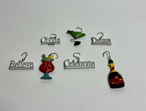 Bebidas, guiones pintados a mano adornos de fiesta - Imagen 1 de 6