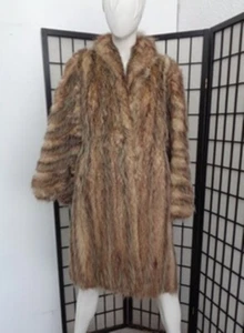 COMO NUEVO ABRIGO DE PIEL ZARIGÜEYA CHAQUETA MUJER TALLA 2-4 PEQUEÑA - Imagen 1 de 1