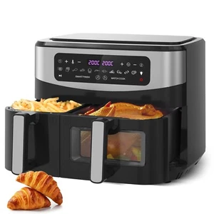 Air Fryer XXL de 10L,Freidora de Aire sin Aceite con Doble Cesta, 12 Programas - Imagen 1 de 8