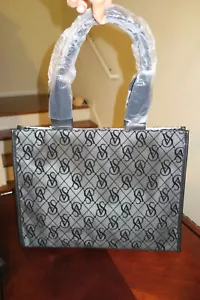 VS ❤️ VICTORIA'S SECRET ❤️ SÜSSE GROSSE HANDTASCHE BOOKBAG ❤️ TASCHE LOGO SCHWARZ DRUCKKNOPFVERSCHLUSS - Bild 1 von 7