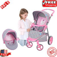 malibu double doll stroller