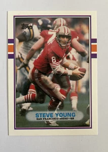 1989 Topps Traded - #24T Steve Young 49ers Set Break - Picture 1 of 3