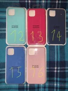 COVER SILICONE PER APPLE IPHONE 11 11 PRO 11 PRO MAX - Foto 1 di 5