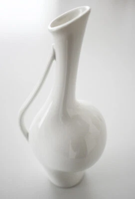 Rosenthal Orchideen Vase Schwangere Luise Fritz Heidenreich 50er Porzellan weiß - Bild 1 von 3