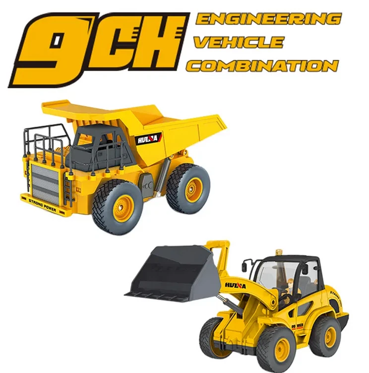 Huina 1515 Set combo RC Pala Meccanica e Camion Radiocomandato RC  1:24 - Immagine 1 di 4