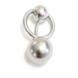 "THE HEAVYIEST" Handgefertigte Chirurgenstahl 14g 8 & 10mm Kugeln VCH Langhantel. - Bild 1 von 6