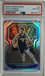 Baloncesto Panini Prizm #32 2020-21 Luka Doncic Silver Prizm PSA 10 - Imagen 1 de 2