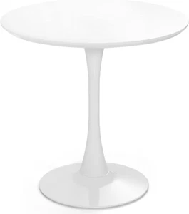 White round Dining Table, 32 Inches Modern Tulip Kitchen Table W/ 0.9” Thickened - Picture 1 of 9