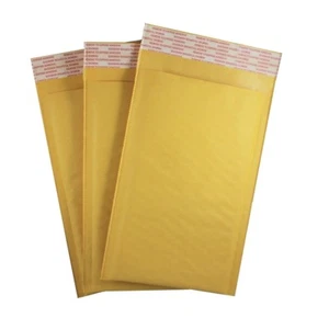 5" x 9" Kraft Bubble Self Seal Mailers #00 Padded Shipping Envelopes - 250 Pack - Picture 1 of 4
