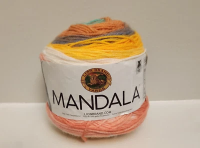Mandala multi-color yarn for knit and crochet - Image 1 of 4
