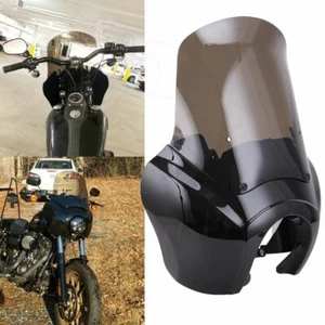 15'' Smoke Windscreen Windshield Fairing For Harley Dyna Super Glide FXD FXR - Picture 1 of 12