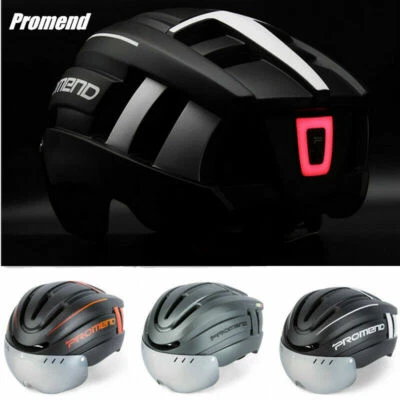Promend Bicycle Helmet Cycling USB LED Warn Light  Bike Ultralight Helmet - Image 1 of 4