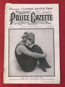 Gazzetta della polizia 13 giugno 1914 Charley White Charley Pearson Joe Borrell - Foto 1 di 12