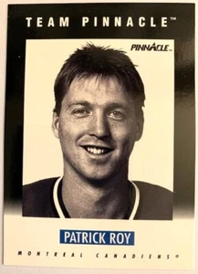 Tarjeta insertada Patrick Roy - Montreal Canadiens - 1991-92 Pinnacle B #B1 - HOFer - Imagen 1 de 2