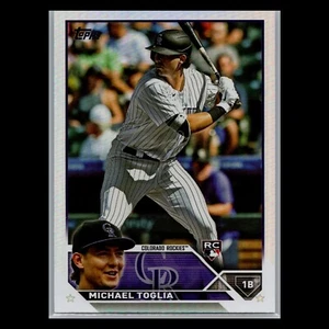 2023 Topps Series 2 - #616 Michael Toglia RC Rainbow Foil - Colorado Rockies - Picture 1 of 2