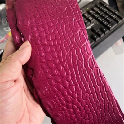 Sucata de artesanato 100% couro de jacaré pele de crocodilo real couro de barriga pele exótica - Imagem 1 de 4