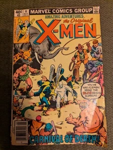AMAZING ADVENTURES THE ORIGINAL X-MEN # 6 MAY 1980 CARNIVAL OF DEATH! - Picture 1 of 8