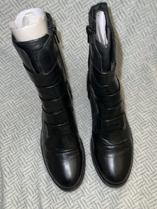 Botas Medianas Miz Mooz Leighton Negras Talla 5.5-6 US/36 EURO - Imagen 1 de 7