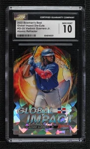 2022 Bowman's Best Atomic Refractor Vladimir Guerrero Jr #GI-28 CGC 10 Gem Mint - Picture 1 of 3