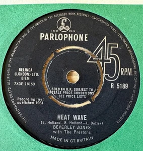 BEVERLEY JONES HEAT WAVE 7" SINGLE PARLOPHONE (1964) VG+ GT BRITAIN SOUL - Picture 1 of 3