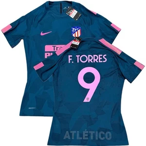 2017/18 Atletico Madrid Authentic Third Jersey #9 Fernando Torres Large Nike 3rd - Picture 1 of 20