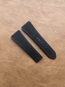 Zenith schwarzes Kautschukband 22/18 mm Cordura Effekt Defy Classic 10.9000.670 - Bild 1 von 2