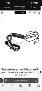 Seletti Neon 3 Letter Art Transformer BNIB RARE - Picture 1 of 4