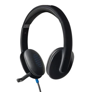 Logitech H540 Casque Filaire, Ecouteurs Stéréo Anti-Parasites, USB, Commandes su - Photo 1/6