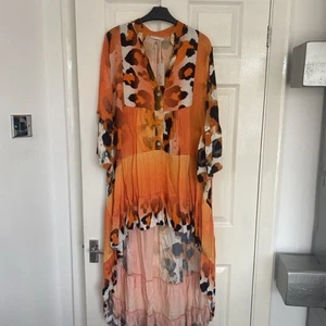 Hi Low Summer Maxi Dress Size 14 - Picture 1 of 9