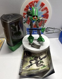 LEGO BIONICLE SET 8589 LERAHK COMPLETE  W/ MANUAL 2004 OPENED VINTAGE LEGO