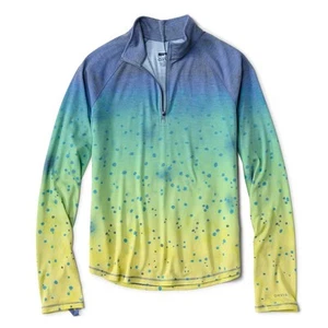 NWT Orvis Women's DriCast 1/4-Zip Pullover in Mahi Mahi size Medium - Picture 1 of 8