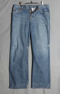 Pantalones de mezclilla Lucky Brand para mujer 34 X 31 (14) peto Easy Rider botón mosca desgastado Foto 1 de 4