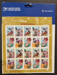 The ART OF DISNEY USPS 2005 CELEBRATION .37c STAMP SHEET of 20 Item # 567215 - Picture 1 of 4