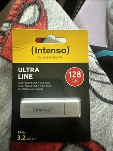 Intenso Ultra Line 128GB USB Stick Silver - Afbeelding 1 van 3