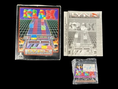 1990 Klax Atari Lynx Puzzle Video Game Card EX++ OPEN BOX - Image 1 of 4