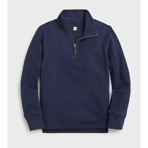 NWOT Crewcuts Blue Quarter Zip Sueded Sweater Boys XS 4-5 100% Cotton New - Picture 1 of 12