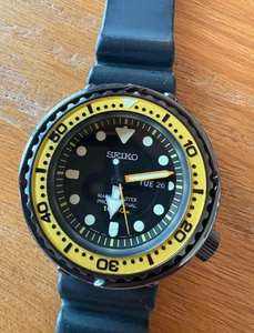 SEIKO MARINEMASTER SBBN027 Tuna Pro 1000m Diver's Titanium PVD Quartz Watch 7C46 - Picture 1 of 10