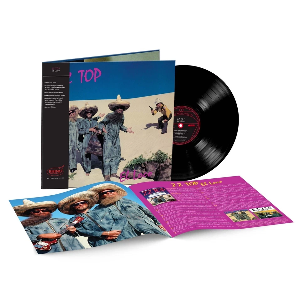 ZZ Top - ( 10/31//25) El Loco Rhino Hi-Fi RKTBR25 (VINYL) - ROCK