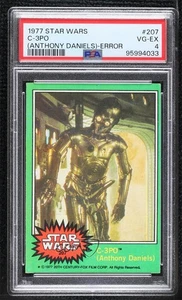 1977 Topps Star Wars C-3PO (Anthony Daniels) (Goldenrod Variation) PSA 4 3pu - Picture 1 of 3