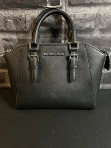 MICHAEL KORS Women's Black Leather Bag Preowned - Picture 1 of 13